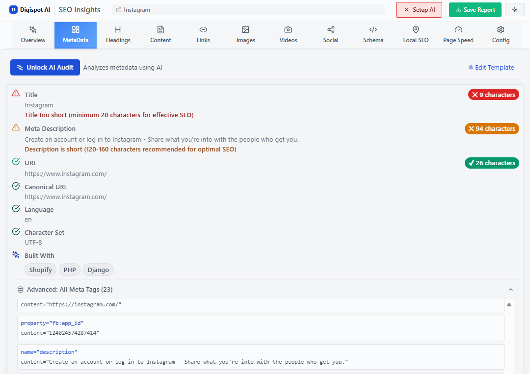 Optimizing title and meta description tags for login pages to improve click-through rate