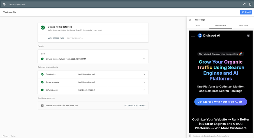 JavaScript SEO Validation Via Google Rich Results Test