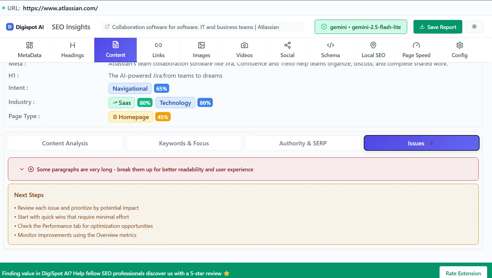 Identifying keyword cannibalization issues