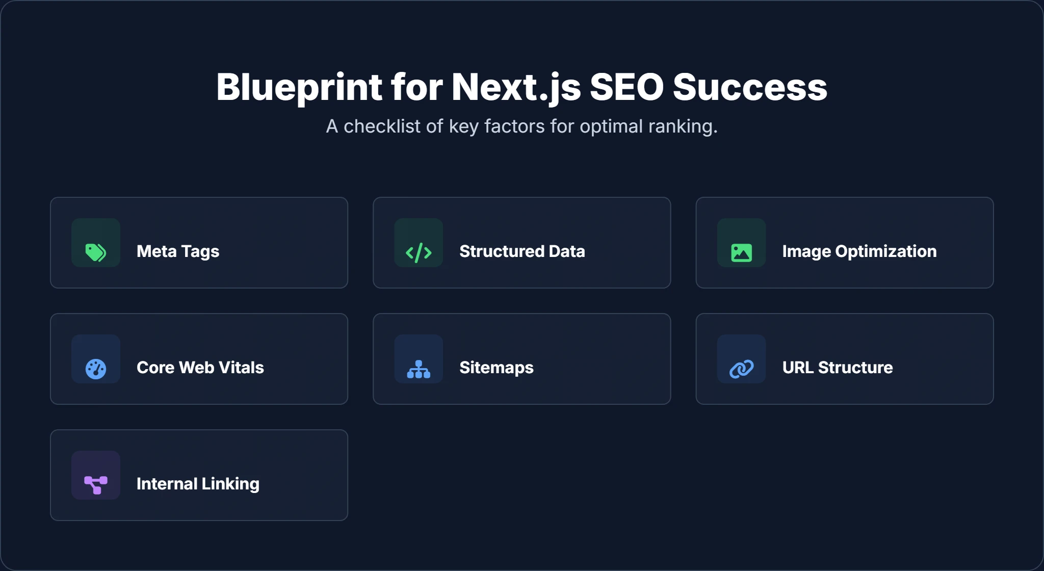 Next.js SEO checklist for optimizing website performance and search engine visibility