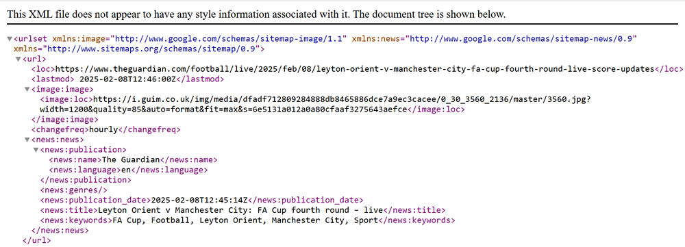 Clear Site structure and Navigation Example