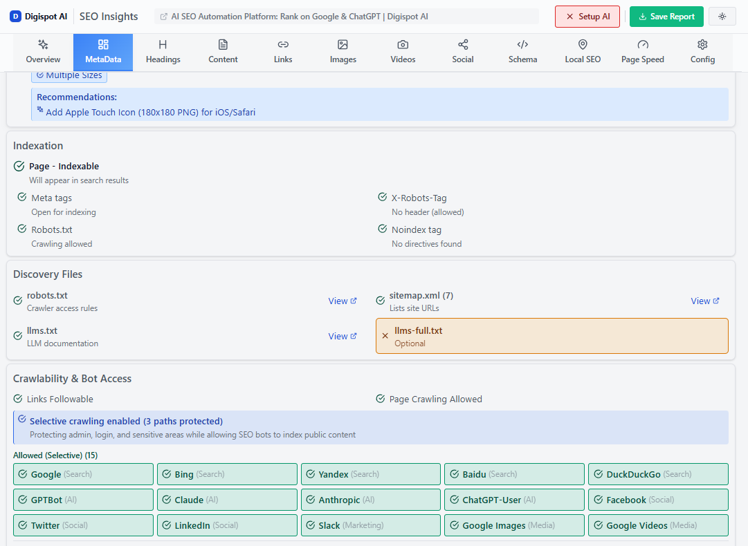 Using Chrome extension to inspect robots.txt status
