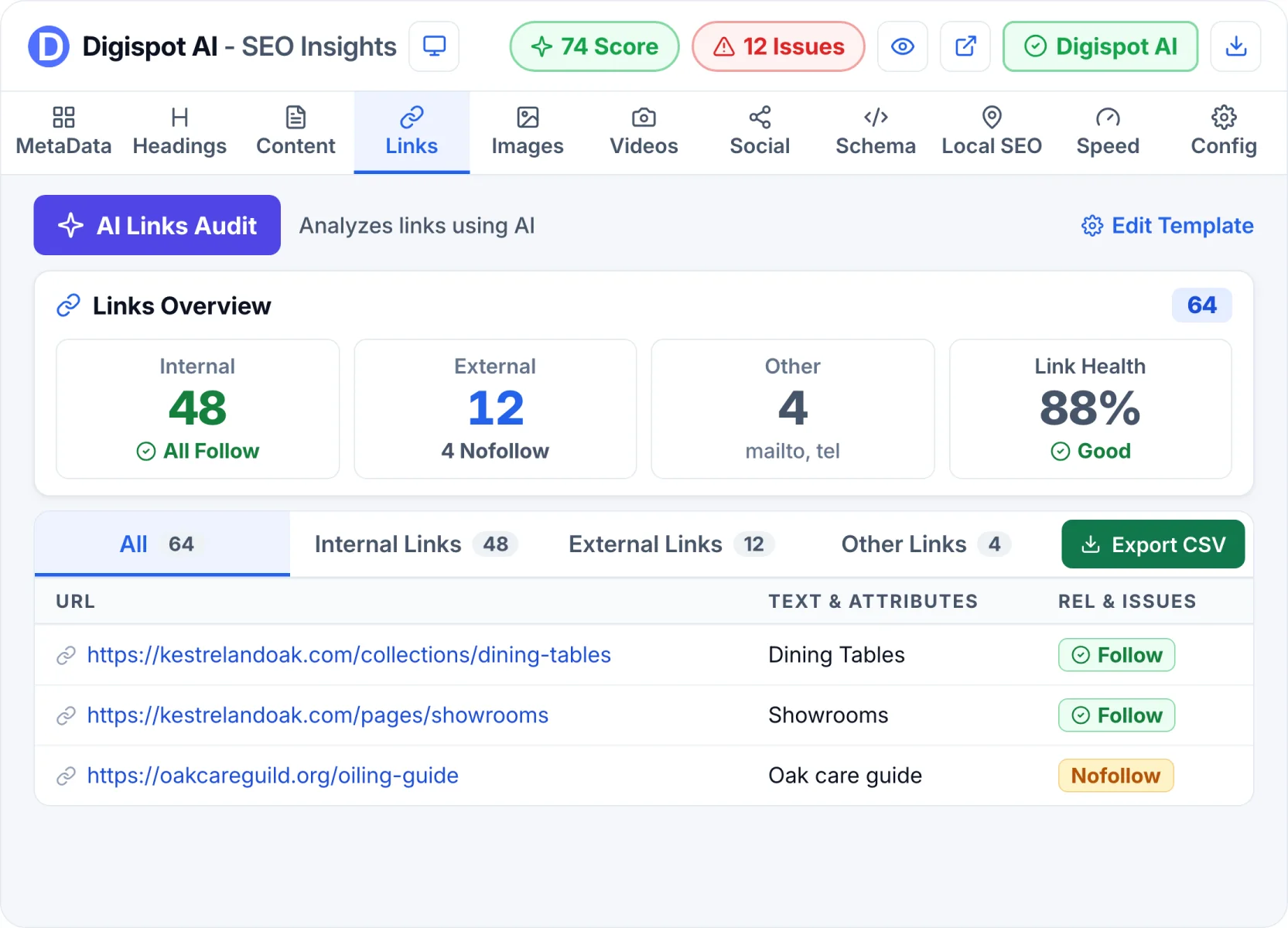 Link Architecture in Digispot AI SEO Insights